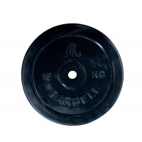 Диск обрезиненный 15кг DFC WP021-26-15 чёрный
