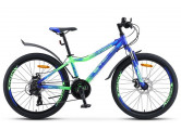 Велосипед 24" Stels Navigator  450 MD V030 Синий\Неоновый-зеленый (м) (LU093466) 34239