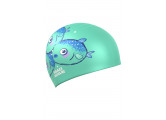Юниорская силиконовая шапочка Mad Wave Fugu fish M0574 23 0 00W Голубой