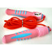 Скакалка Sportex 2,8 м. Ручки ПП , шнур Резина (розовая) R18146 75_75