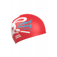 Юниорская силиконовая шапочка Mad Wave Bunny M0574 15 0 00W Красный
