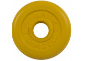 Диск обрезиненный d26мм MB Barbell MB-PltC26-1,25 1,25 кг желтый