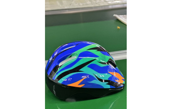 Набор (шлем, защита) Alpha Caprice JE-HP-B880 blue-green 600_380