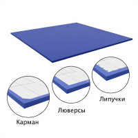 Покрытие борцовского ковра 10x10м одноцветный DSFight