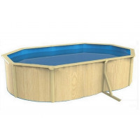 Морозоустойчивый бассейн овальный 730x360x130см Poolmagic Wood Premium