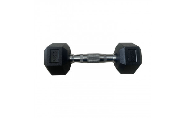 Обрезиненная гексагональная гантель 7кг Inex Hex Dumbbell TF-D2017-7 600_380