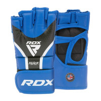 Перчатки RDX Grappking Aura Plus T-17 GGR-T17UB синий\черный