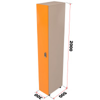 Шкаф для раздевалки ЛДСП 200х50х30(см) Glav 10.2.04