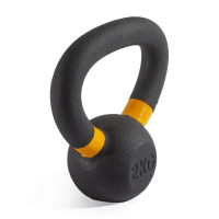 Гиря чугунная с цветным кольцом 2 кг (модель: К-3) VictoryFit VF-KCR020