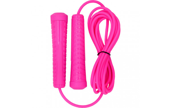 Скакалка Fortius Neon шнур 3 м в пакете (розовая) 600_380