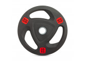 Диск 51мм обрезиненный с 3-мя хватами 25кг VictoryFit VF-ST51250