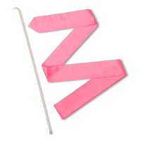 Лента гимнастическая с палочкой 56см СЕ6-P розовый