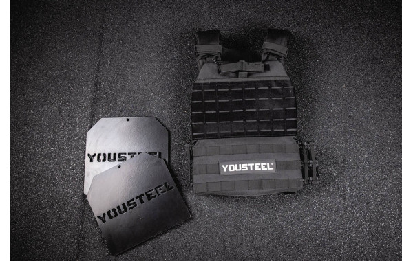 Жилет утяжелитель c плитами, 6 кг YouSteel 600_380