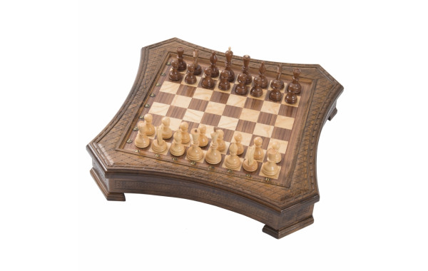 Шахматы резные Haleyan восьмиугольные в ларце 50 600_380