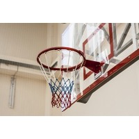 Сетка баскетбольная (шнуровая) 4,5мм, триколор ФСИ 090345