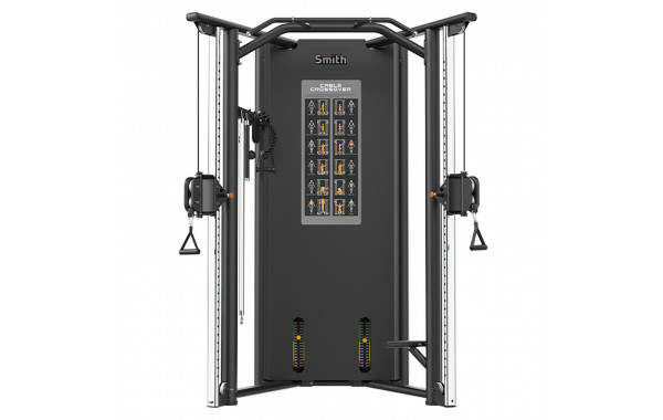 Двойная регулируемая тяга Smith Fitness RE8021 стеки 2х105кг 600_380