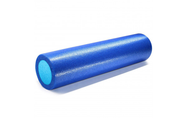 Ролик для йоги полнотелый 2-х цветный, 90х15x15см Sportex PEF90-A синий\голубой 600_380