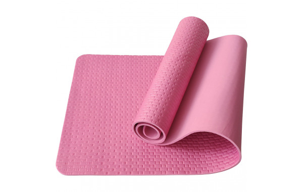 Коврик для йоги Sportex E40039 ЭВА 183х61х0,7 см (розовый Мрамор) 600_380
