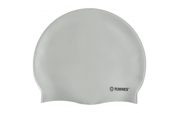Шапочка для плавания Torres No Wrinkle, силикон SW-12203SV серебристый 600_380