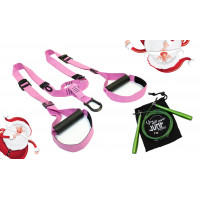 Петли для функционального тренинга Original Fit.Tools Pink Unicorn с профессиональной скакалкой в подарок FT-NYG-002