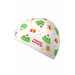 Силиконовая шапочка Mad Wave Happy New Year M0554 66 0 02W Белый 75_75