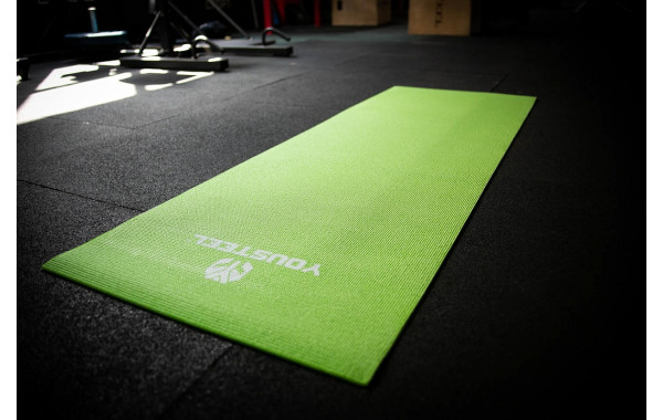 Коврик для йоги 173х61х0,6 см YouSteel Yoga Mat, PVC, зеленый 600_380