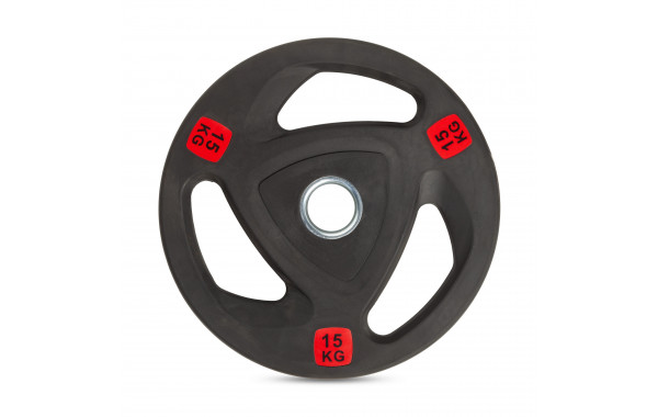 Диск 51мм обрезиненный с 3-мя хватами 15кг VictoryFit VF-ST51150 600_380