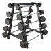 Штанга неразборная обрезиненная 50 кг. Прямой гриф VictoryFit VF-DX4500 75_75