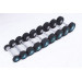 Гантели в уретане 9 кг Live Pro Studio Dumbbells LP8075-09 75_75