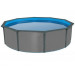 Морозоустойчивый бассейн Poolmagic Anthracite круглый 550x130 см комплект оборудования Premium 75_75