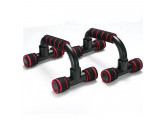 Упоры для отжимания Sportex с неопреновыми ручками пластиковые (D34484) PUSH-400-4 красный