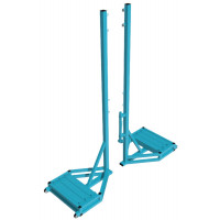 Стойки волейбольные с механизмом натяжения, передвижная с противовесом 80кг на каждую стойку DSAthletic