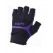 Перчатки для фитнеса Star Fit WG-103, черный/фиолетовый 75_75