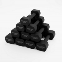 Набор термополиуретановых гантелей 1-10кг - 10пар, шаг 1кг Bronze Gym BGDBTPU01-10