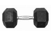 Гантель обрезиненная гексагональная 17,5 кг Iron King