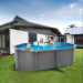 Морозоустойчивый бассейн овальный 730x360x130см Poolmagic Anthracite  комплект оборудования Premium 550014 75_75