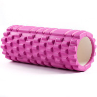 Ролик для йоги Sportex B33106 (розовый) 33х15см ЭВА\АБС