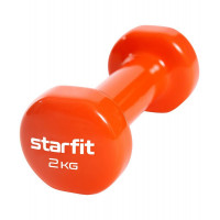 Гантель виниловая, 2 кг Star Fit Core DB-101 оранжевый