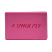 Блок для йоги и фитнеса 23х15х7см UnixFitt YBU200GPK розовый