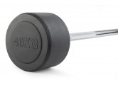 Штанга неразборная обрезиненная 40 кг. Прямой гриф VictoryFit VF-DX4400