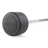 Штанга неразборная обрезиненная 40 кг. Прямой гриф VictoryFit VF-DX4400