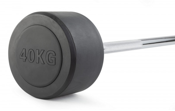 Штанга неразборная обрезиненная 40 кг. Прямой гриф VictoryFit VF-DX4400 600_380