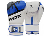 Перчатки тренировочные RDX BGR-F7U-10oz белый\синий