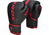 Перчатки тренировочные RDX BGR-F6MR-14OZ черный\красный матовый
