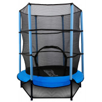 Мини батут Arland 4,5FT 139см с защитной сеткой Синий
