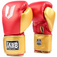 Перчатки боксерские (иск.кожа) 10ун Jabb JE-4081/US Ring красный\золото