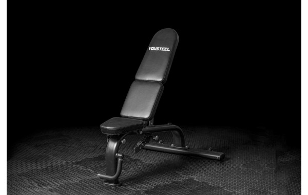 Скамья с регулировкой угла наклона YouSteel СКР-2 черный 600_380