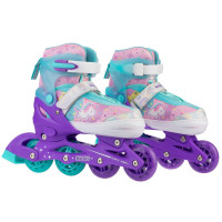 Раздвижные роликовые коньки Alpha Caprice CK-SK-P320-30 Violet (антистресс сквиш лапка в подарок)