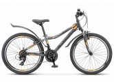 Велосипед 24" Stels Navigator 410 V V010 (рама 12) (21-ск) LU095419 Антрацитовый\Черный
