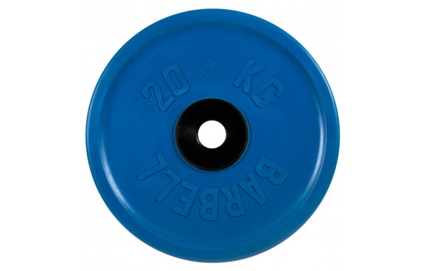 Диск олимпийский d51мм евро-классик MB Barbell MB-PltCE-20 20 кг синий 600_380